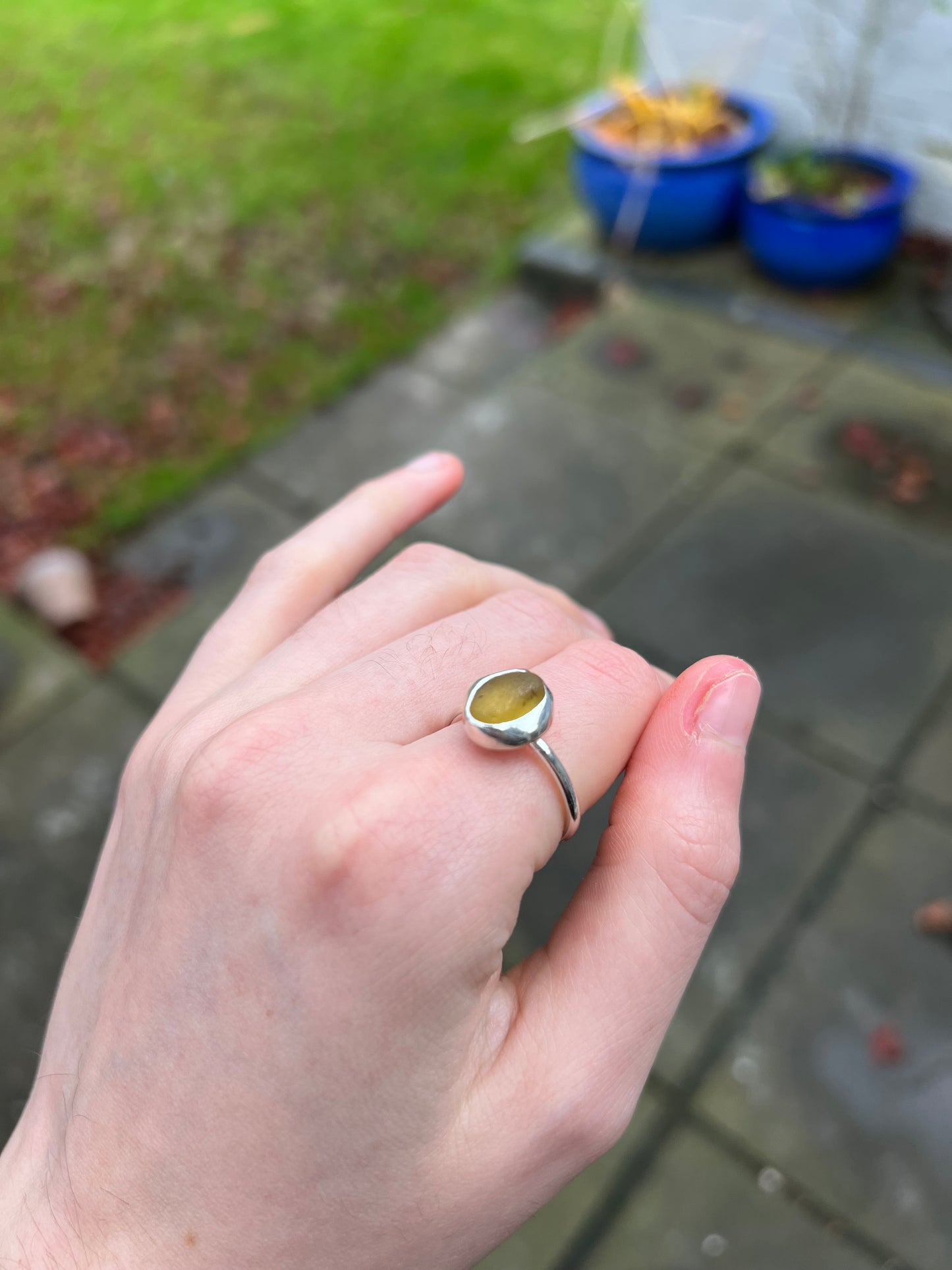 Adjustable Seaglass ring