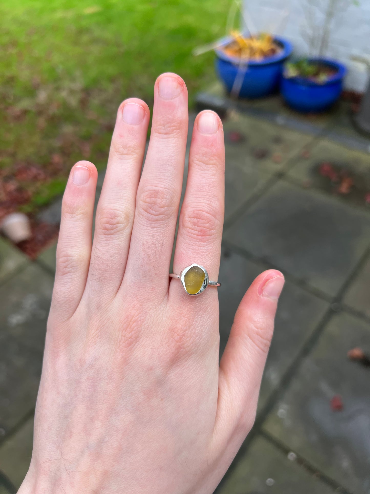 Adjustable Seaglass ring