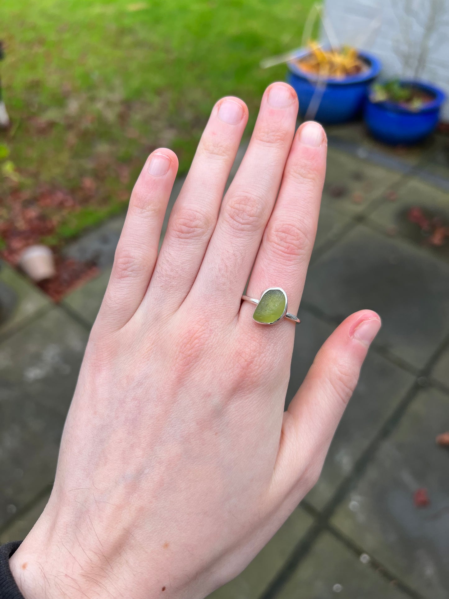 Adjustable Seaglass ring